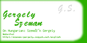 gergely szeman business card